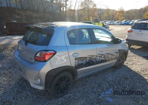 2024 Mitsubishi Mirage Black Edition из США, поврежденный, VIN ML32AWHJXRH006749